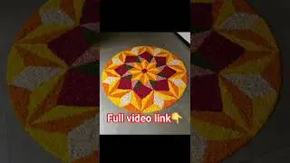 onam pookalam outline design🥰