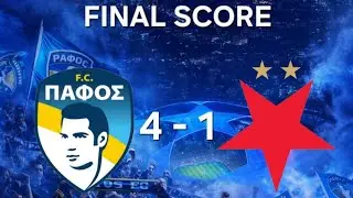 PAFOS FC 4-1SK SLAVIA PRAGUE FANS GO WILD AS PAFOS FC GOES AHEAD MAD SCENES AT ALPHA MEGA STADIUM