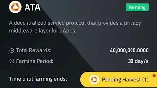 How  to get Free ATA Tokens Binance 250$  Airdrop