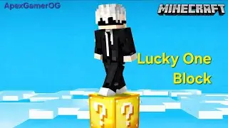 Minecraft but there is only one Lucky block Part - 1 | #minecraft#ApexGamerOG 
