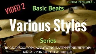 Basic Beats Various Styles Series VIDEO 2 (Pop, Jazz/Swing, Latin)