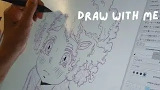 Let me show you my drawing process and how I draw curly hair in an anime style💖✏️