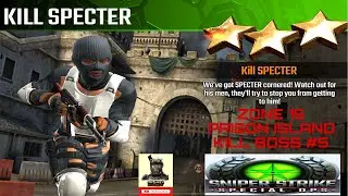 Kill Spectre : Zone 16 Prison Island Kill Boss #5 sniper strike : special ops ( iOS & Android )