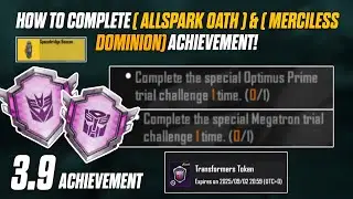 🔴 How To Complete ( AllSpark Oath ) & ( Merciless Dominion ) Achievement? | BGMI 3.9 Achievement!