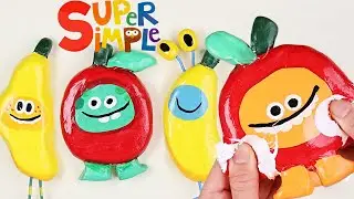Apples & Bananas | super simple songs clay cracking ASMR 121 #181