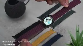 Magnetic link fine woven strap for Apple Watch 42/44/45MM