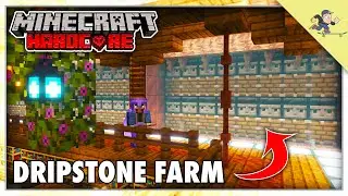 Back To Base -(ics) | Building a Dripstone Farm In Hardcore Minecraft (#61)