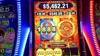 Coin Trio Combined Trails Slot Machine GREAT WIN Bonus