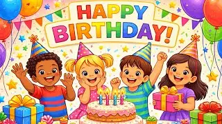 🎉 Happy Birthday, Hooray! | Fun Kids Birthday Song 🎂 || Kids Happy Birthday Song | Sing Along 🎶