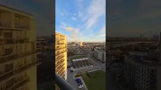 404 highway (Don Valley Pkwy) and 401 highway view from Parkway Forest Drive Toronto Canada