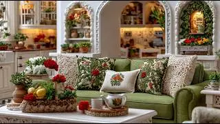Elegant Romantic Cozy Green & Cream Cottage Tour 2026 | Affordable Small Space Shabby Chic