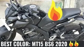 🔥 yamaha mt 15 bs6 2020 BLACK COLOR 🔥 | walkaround video