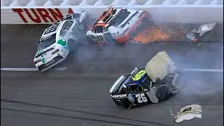 Big Crash in Turn 1 - 2025 United Rentals 250 at Talladega Superspeedway - Part 3