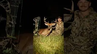 Arrow flew 63 yards before it connected! #archery #hunting #bucks #indiana #deerseason #deerhunting