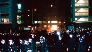 Reporter's shotgun wounds during Broadwater Farm riot