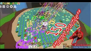 150 Target Practice from precise bee is very satisfying... | bee swarm simulator (Test Realm)