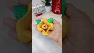 DIY CRAFT glitter foam sheet rose😍🌹#diy#craft#viralshorts#shorts
