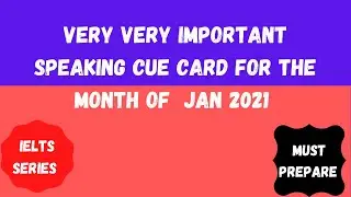 Jan 2021 New Cue Cards |Free Update Of Jan 2021 Cue Cards |