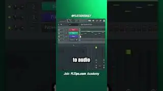 Преобразование шаблонов в аудиоклипы | Учебное пособие по FL Studio #shorts
