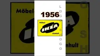 Эволюция логотипа IKEA #ikea #эволюция #вирусный #шорты