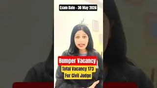 Civil Judge Bumper Vacancy! 😱🔥 173 Posts | Exam 30 May 2026 #bihar #bpsc #shorts @JudiciaryByPW