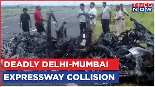 Fatal Head-On Collision Claims Lives On Delhi-Mumbai Expressway | Rolls Royce Crash