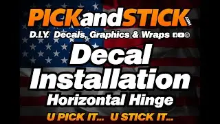 Decal Installation Using Horizontal Hinge Method