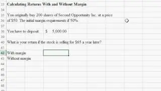 Return with and without margin