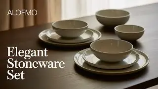 This Affordable ALOFMO Stone Dinnerware Looks Expensive