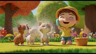 Six Little Kittens Jumping in the Pool | Song for Kids | Nursery Rhymes and Baby Learning Songs