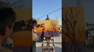 4349: Chinese man creates stunning painting using tree branch