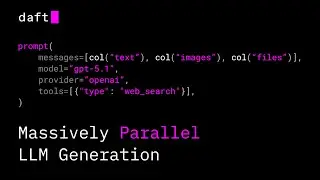 Introducing Daft prompt(): Multimodal LLM Generation in DataFrames