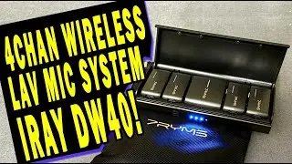 Обзор 4-канального беспроводного петличного микрофона 7RYMS iRay DW40
