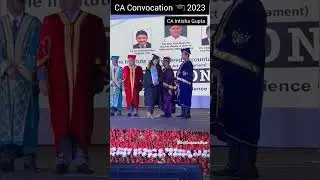 CA🎓 Convocation 2023✨ | Ca Intisha Gupta || CA Motivation | The Analytical CA