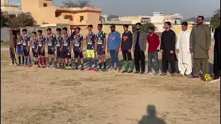 under 17 football tournament⚽ pilot High School Ground Pakistan national anthem