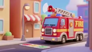 Fire Truck Siren Sound Match 🚒🔊🎶 | Nursery Rhymes & Kids Songs