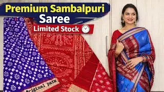 Premium Sambalpuri Saree | Limited Stock ⏰WP:-7653825007