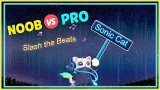 🎵🐱NOOB vs PRO - Sonic Cat - Slash the Beats🐱🎵