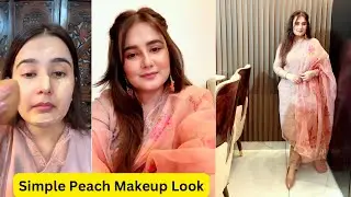 Simple Summer Makeup / Light Peach Makeup with Meesho Kurta set / SWATI BHAMBRA