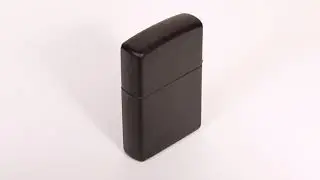 Isqueiro Zippo Preto com logo - original importado