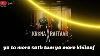 KR$NA X RAFTAAR /New rap song status //video🔥🔥