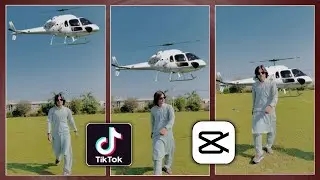 TikTok New Trend helicopter video editing on capcut | green screen helicopter video tutorial