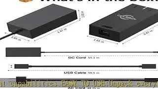 Kinect Adapter for Xbox One S Xbox One X Windows PC [UL Listed] Xbox Kinect Adapter Power Supply fo