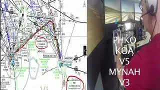 Hangar Hawks IFR Flt Sim Tng:  Flight From PHKO to PHTO (ILS Rwy 26) (Part 2)