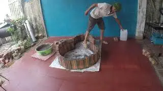 Instructions for making a fish tank in the shape of a dandelion