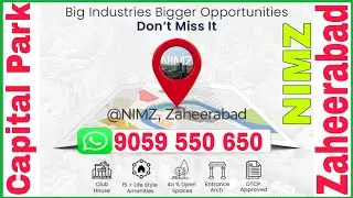 DTCP,RERA Affordable Villa Plots @NIMZ, Zaheerabad, Charan's Capital Park -Work Progress -9059550650