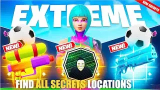 EXTREME 1V1 FREE FOR ALL ALL GUNS MAP FORTNITE CREATIVE - ALL SECRETS LOCATIONS (SECRET CODE) PART 6