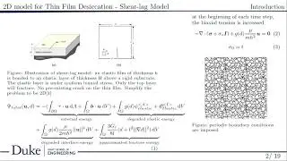 Influence of material properties on crack nucleation and growth in thin films - WCCM2022