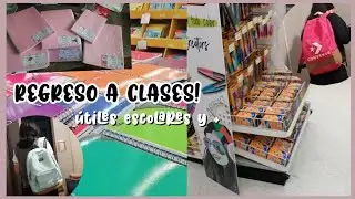 Comprando ÚTILES ESCOLARES | FORRANDO cuadernos | REGRESO A CLASES