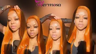 SILKIEST ORANGE GINGER FRONTAL WIG | PRE-COLORED | FT HERMOSA HAIR